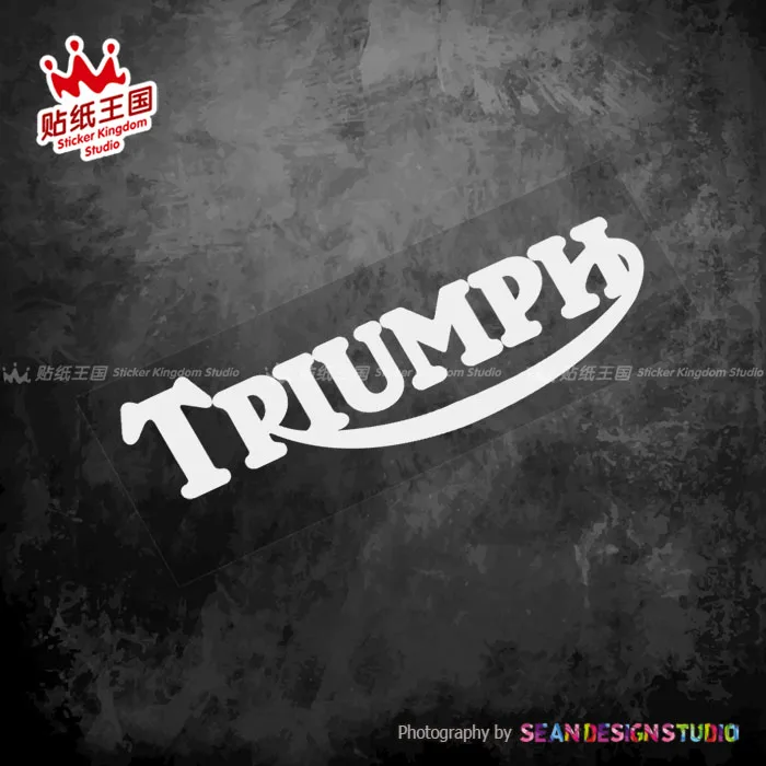 Für Triumph Classic T100 T120 Scrambler Bonneville Bobber Helm Motorrad Aufkleber Wasserdichter Aufkleber 08 Image