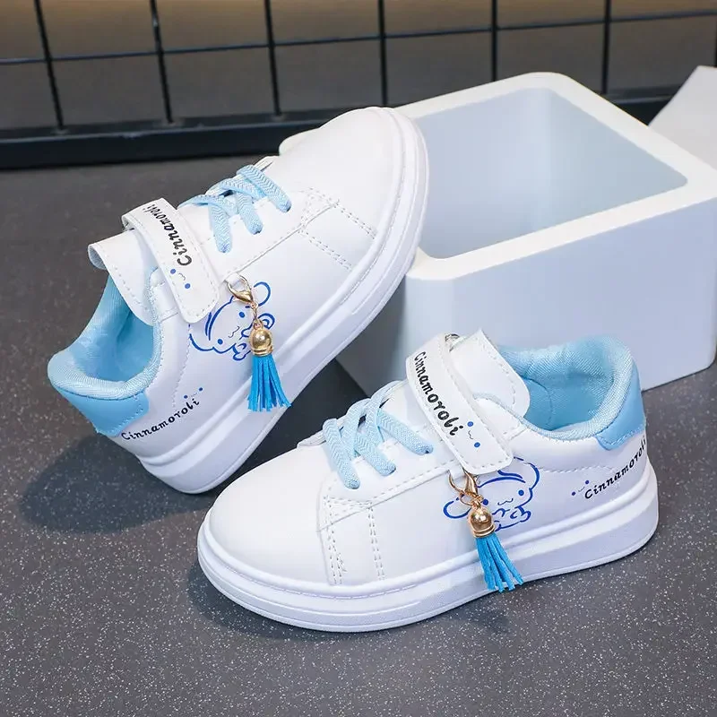 Kinderschuhe für Alle Jahreszeiten Modische Niedliche Quasten-Sneaker mit Cartoon-Print Süße Freizeitschuhe Trendige Kinderschuhe