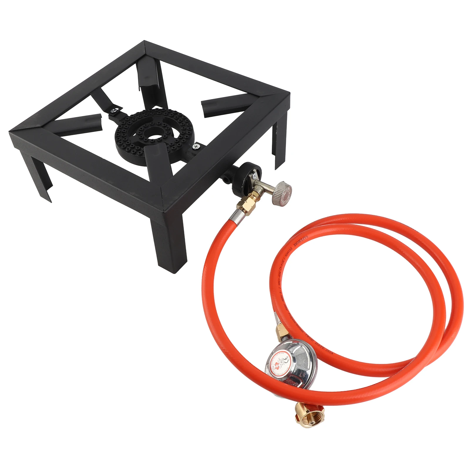 Gusseisen-Ofen 8KW Gas-Kochofen Großer Gusseisen-Ofen Outdoor-Kocher mit Eisenrahmen Tragbarer Steuerungsofen Image