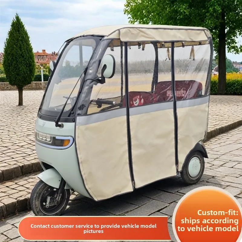 Elektrisches Dreirad-Überdachungs-Carport, universeller Regenvorhang für alle Jahreszeiten Image