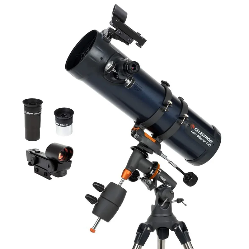 Celestron Professional AstroMaster 130EQ 130 mm F/5 Newtonsches Astronomisches Reflektor-Teleskop mit manueller CG-3-Equatorialmontage Image