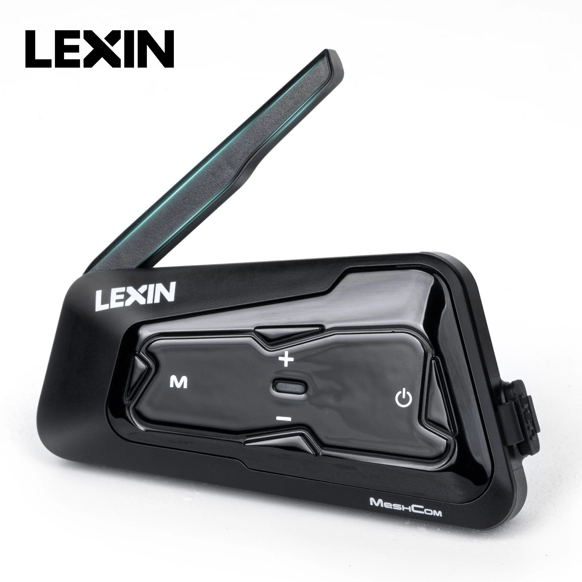 Lexin-Meshcom Motorrad Mesh & Bluetooth Headset Gegensprechanlage, mit Mesh-Kommunikation system, parallele Audio-Gegensprechanlage, 24 Fahrer Image
