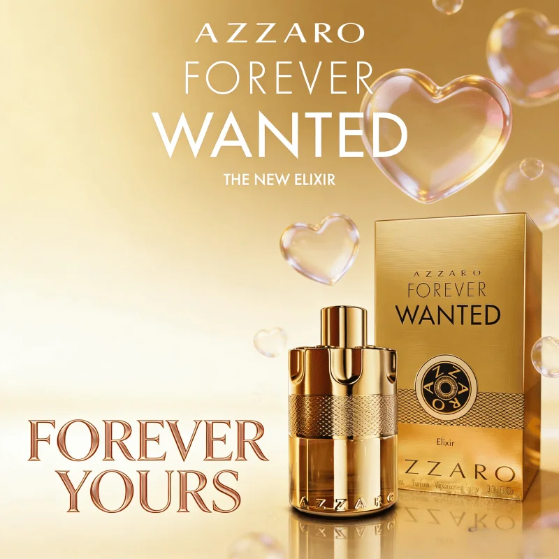 AZZARO Forever Wanted Elixir – 100ml (3,38 Fl Oz) Luxuriöses Herren-Eau de Parfum, Raffinierter Duft für Alltag & Besondere Momente