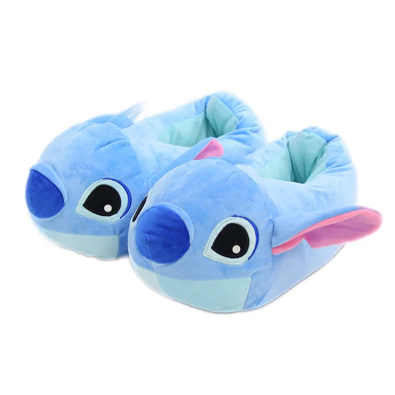 Einheitsgröße Neue Lilo&Stitch Baumwoll-Hausschuhe Niedliche Anime Allzweck-Hausschuhe Winter Rutschfeste Warme Schuhe Weihnachtsgeschenke
