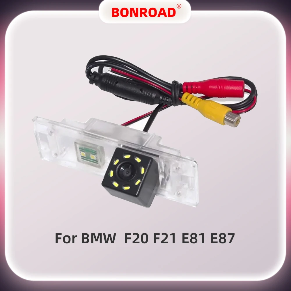 Bonroad Auto Reverse Backup hinten wasserdichte Rückfahr kamera für BMW 6 1 series f20 f21 m6 e63 e64 f06 mit LED-Leuchten Image