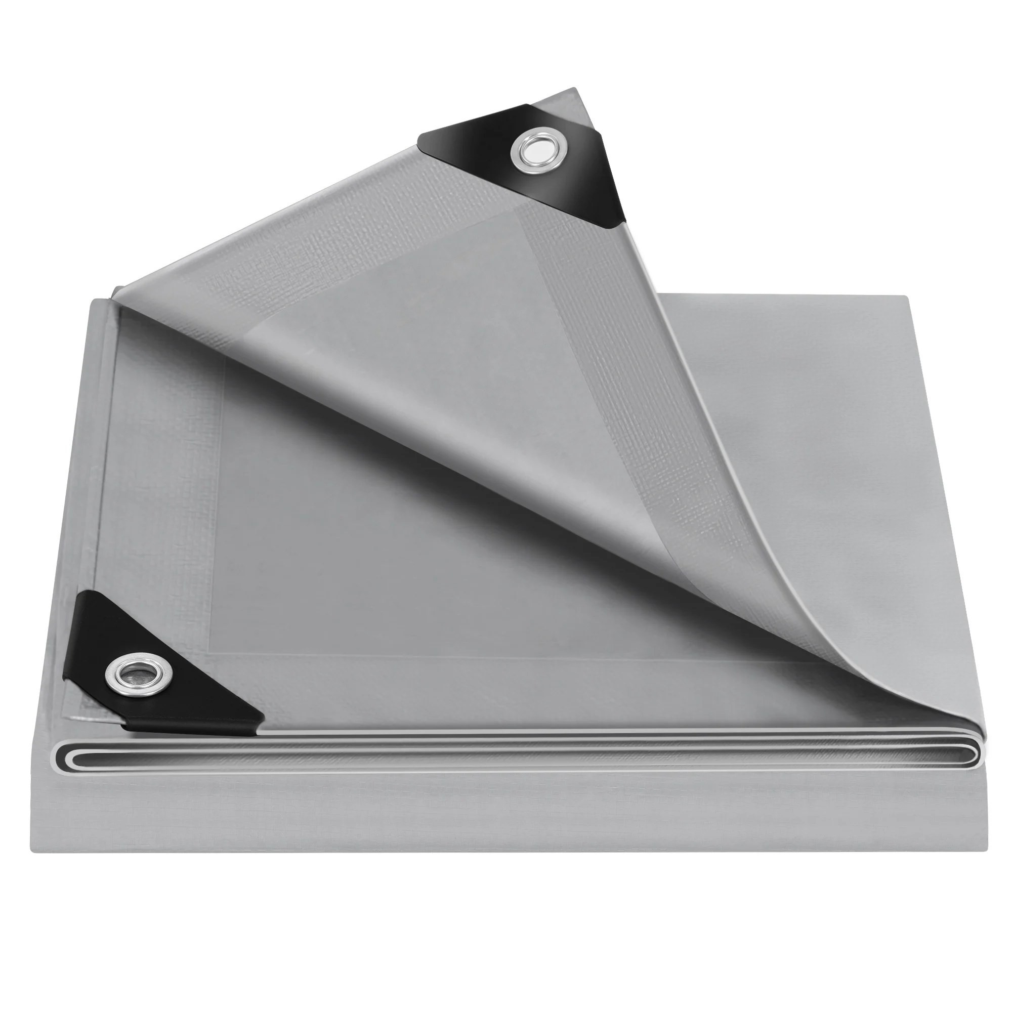 WOLTU Robuste, wasserdichte Plane, UV-/wetterbeständige Abdeckung mit Metallösen für Autos, Garten, Pool, Holz, Outdoor-Regenschutz