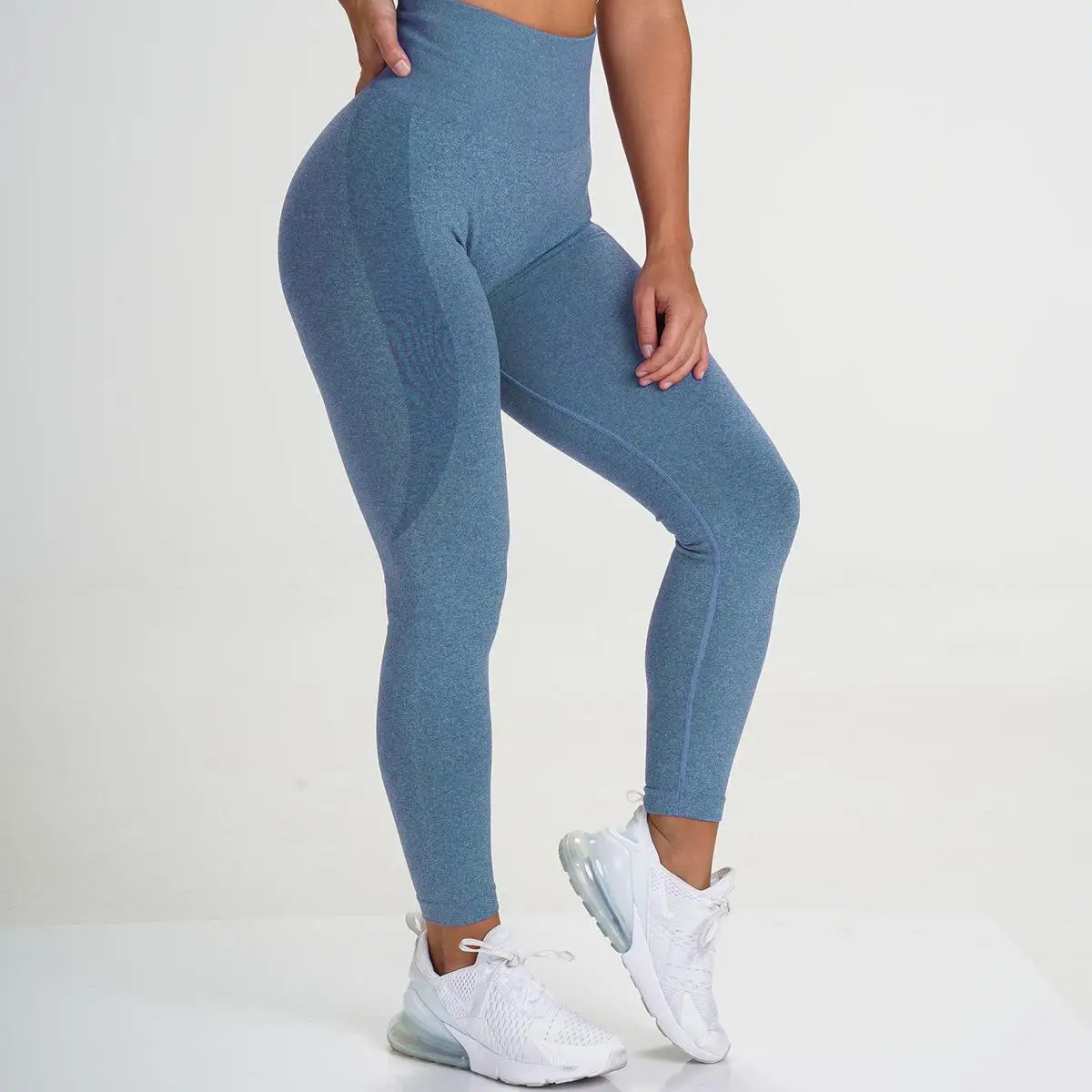 Ensembles de yoga sans couture pour femmes - Leggings sexy taille haute effet push-up et brassières de sport pour le fitness et l'entraînement en salle de sport
