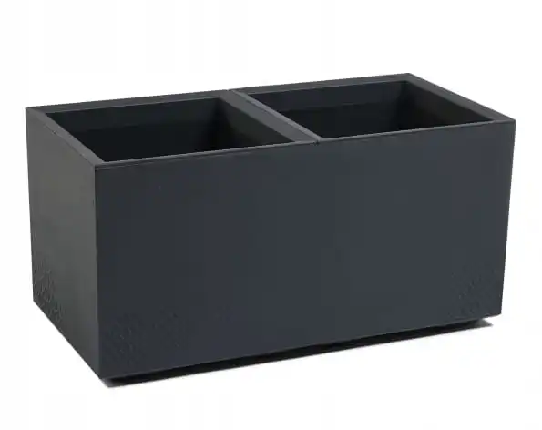 Kunststoffbox auf Rädern Anthrazit Garten 78x39cm Karo Image