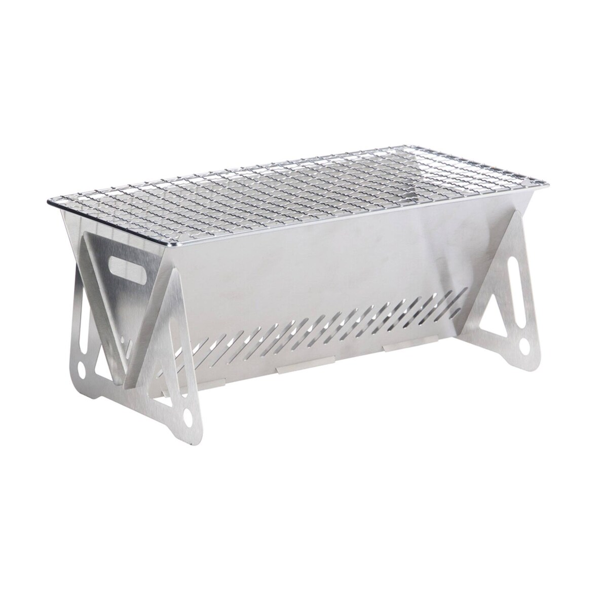 WellHome - Mini-Faltgrill aus Edelstahl 28x16x12 cm Image