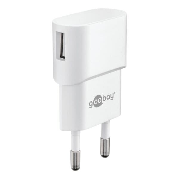 goobay Ladegerät USB-A 5 W weiß weiß, 3.8x1.9x6.7 cm Image
