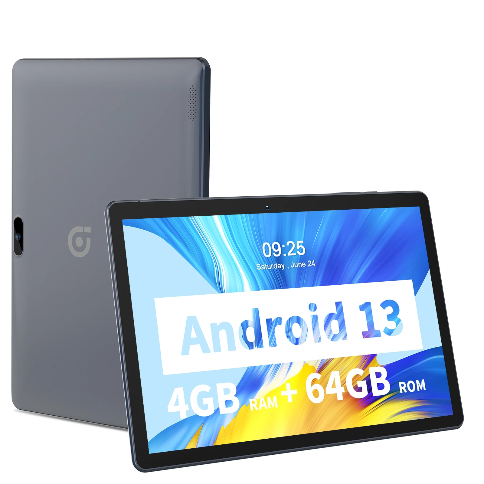 PRITOM 10,1 Zoll Tablet-PC mit 3G SIM-Steckplatz Android 13 64 GB Quad-Core Touchscreen WLAN Image