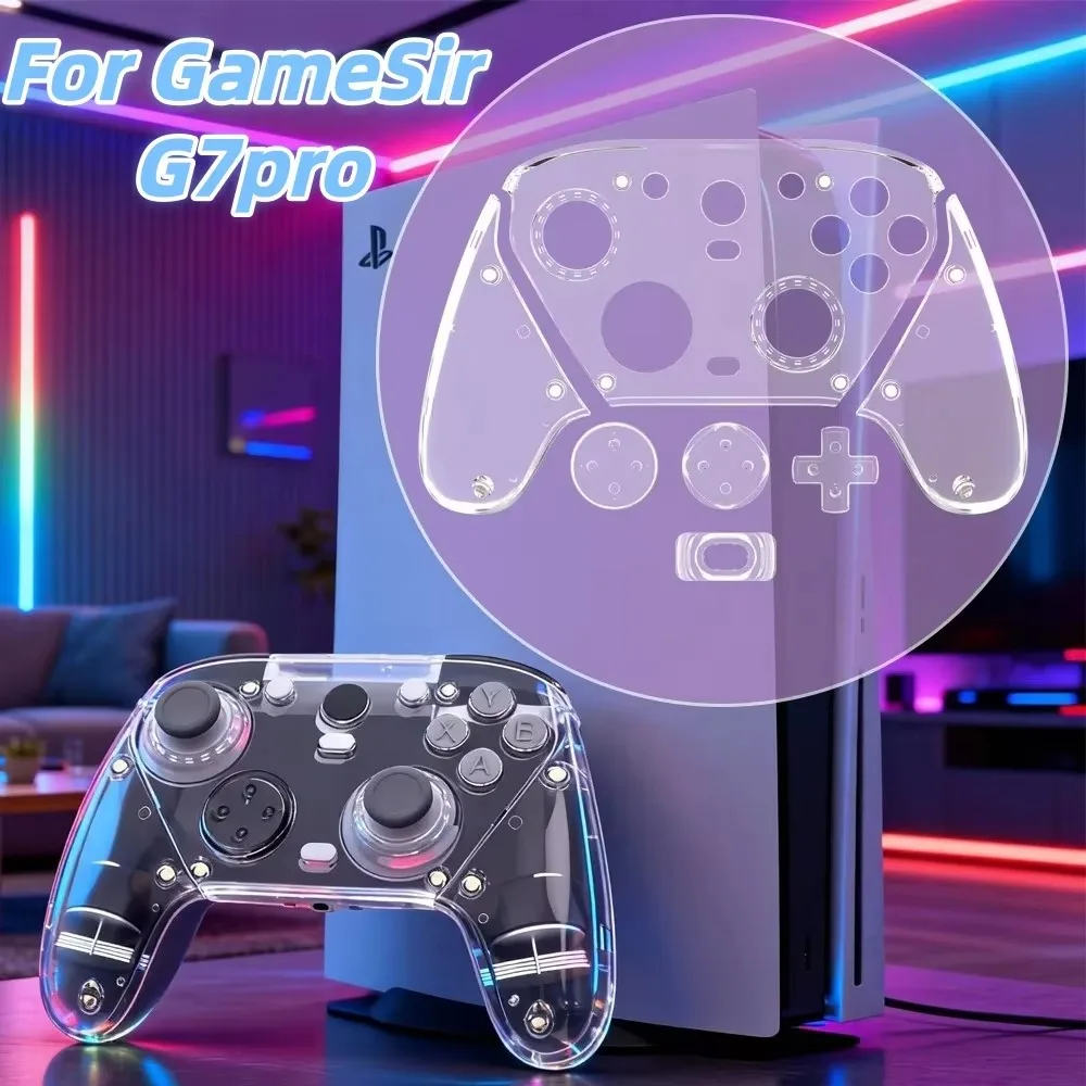 Magnetische Gaming-Controller Schutzhülle Ersatz Transparente Klare Schale Dekorative Gehäuseabdeckung für GameSir G7 Pro Image