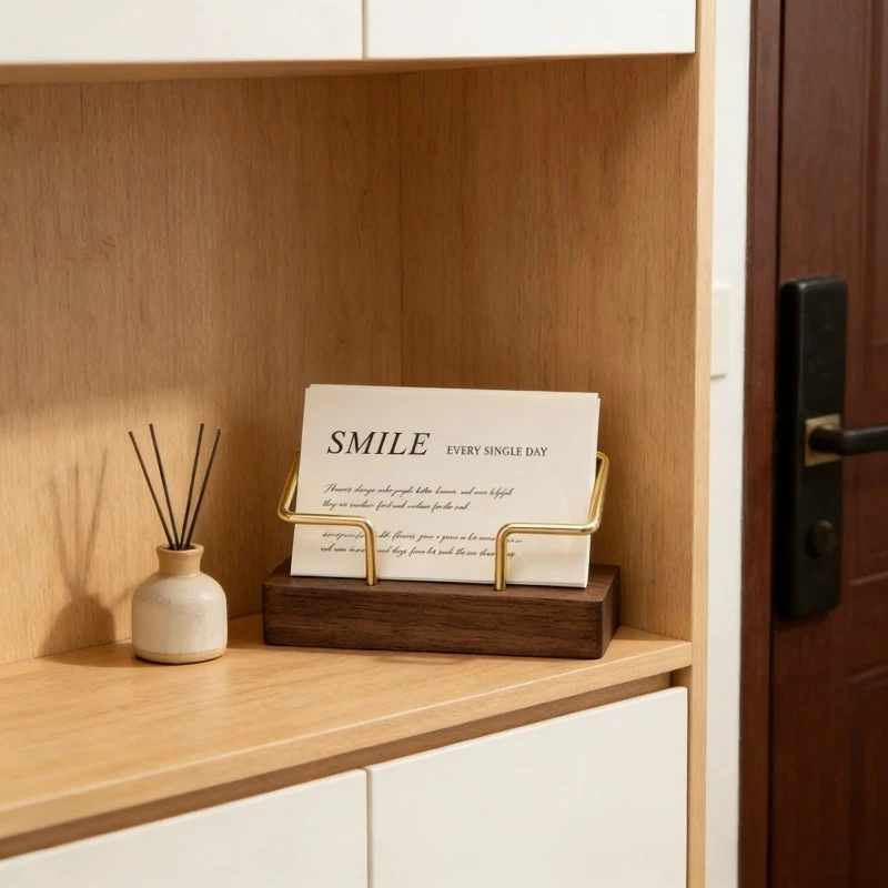 Visitenkartenhalter Büro-Schreibtisch-Displayständer Aufbewahrungsorganizer Notizblock Thekenzubehör für den Arbeitsplatz Image