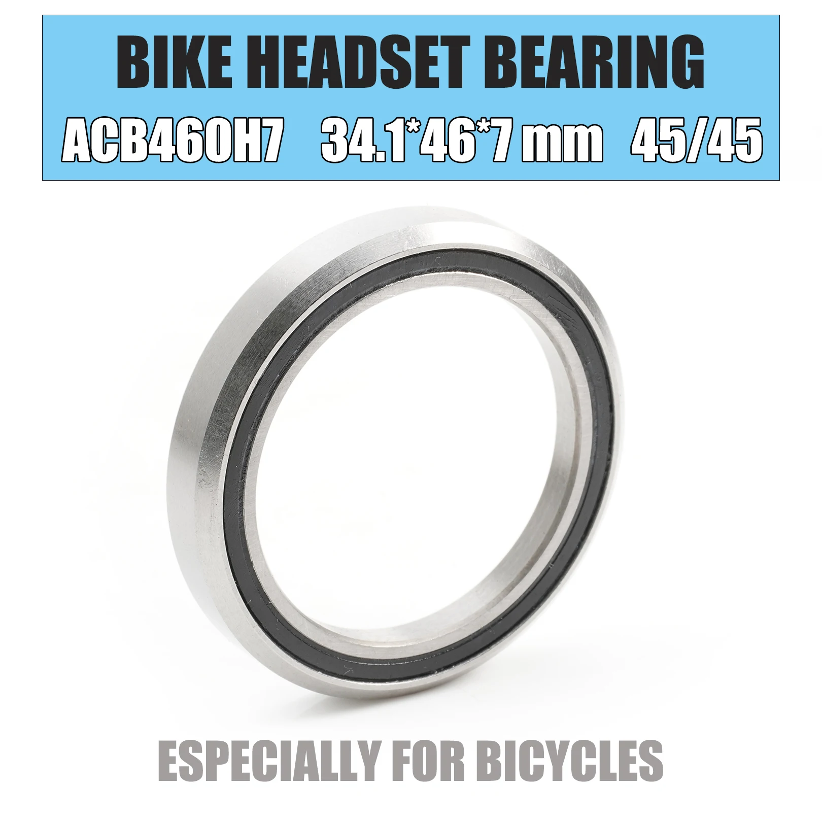 Bike Headset Lager ACB460H7 34.1*46*7mm 45/45 1PC ACB Straße MTB Schräg Fahrrad Edelstahl lager ACB460H7 Image