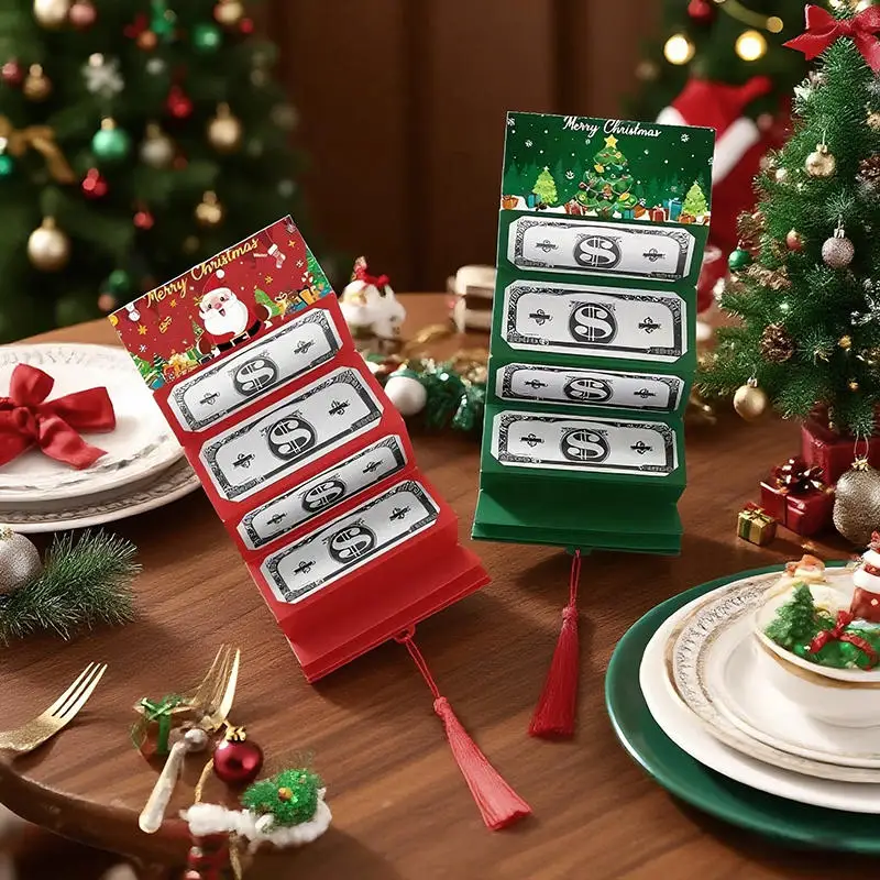 Neue Weihnachten Geld Halter Weihnachten Überraschung Geld Karte Halter Geschenk für Weihnachten Santa Bargeld Karte Liefert Kreative Geschenk Umschlag Image