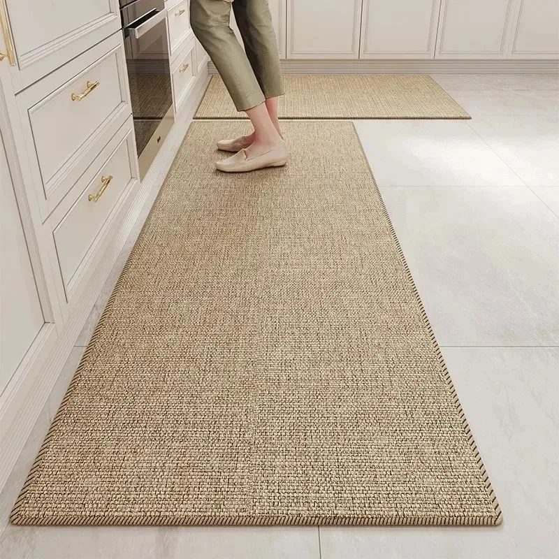 Kitchen Floor Mat Stain-resistant and Wear-resistant Carpet Home Decor Rug Soft and Comfortable Loop Fleece Carpets