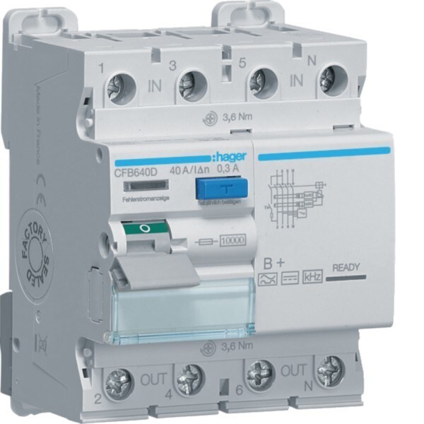 Hager FI-Schutzschalter CFB640D Image