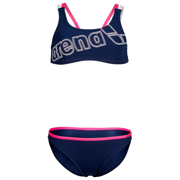 Arena - Girl's Logo Swimsuit Two Pieces - Bikini Gr 140 blau