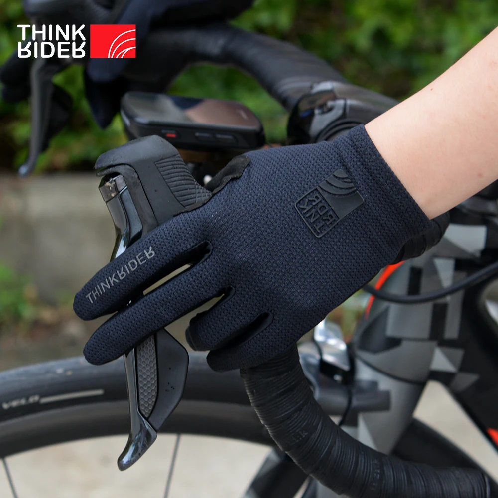 ThinkRider gants de cyclisme longs doigts complets sport écran tactile sport femmes hommes été gants à doigts longs vtt équitation sur route