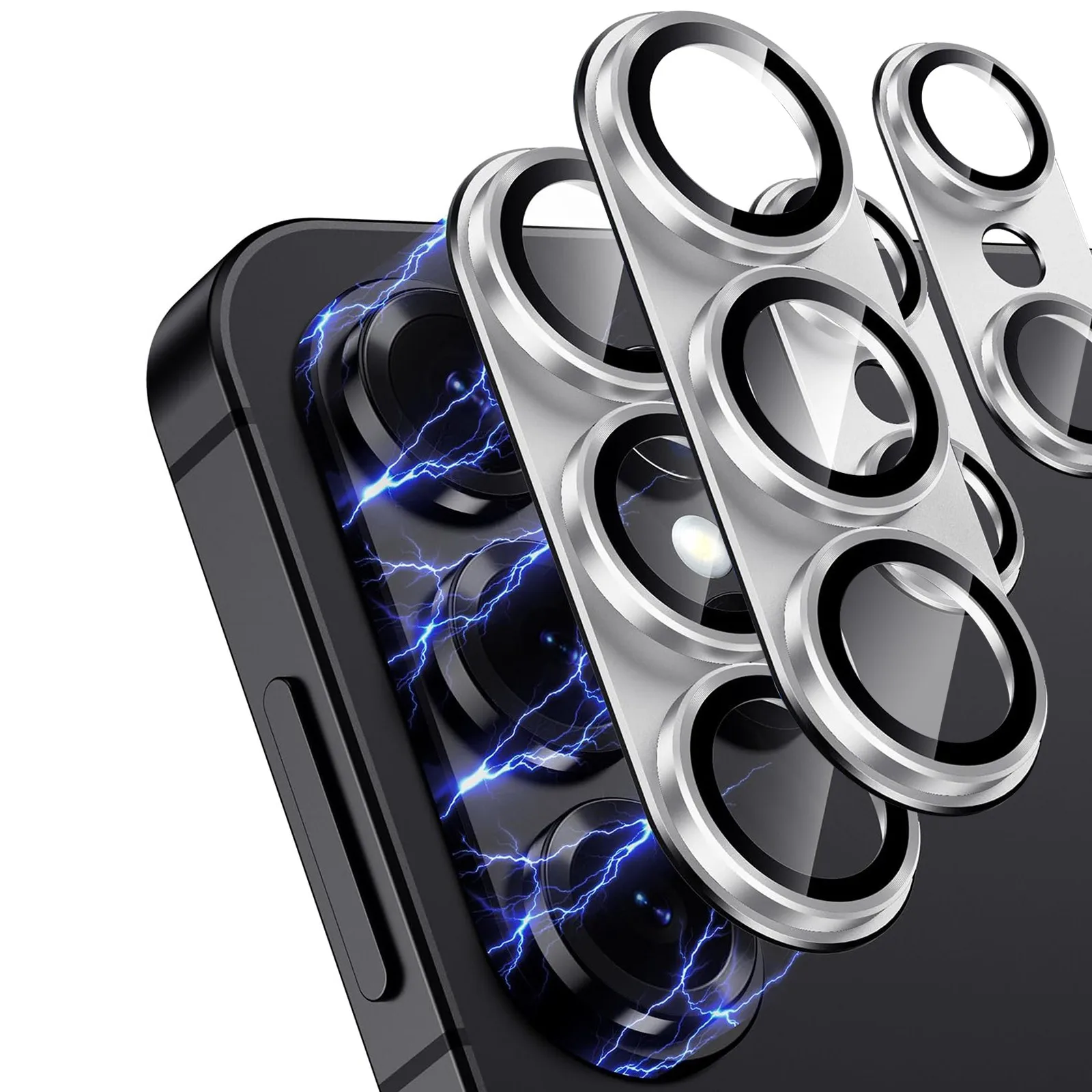 Für Samsung Galaxy S26 Ultra S26+ S26 Kratzfester HD 9D Film Objektivschutz Gehärtetes Glas Metall Farbiger Ring Kameraschutz Vollständige Abdeckung Image