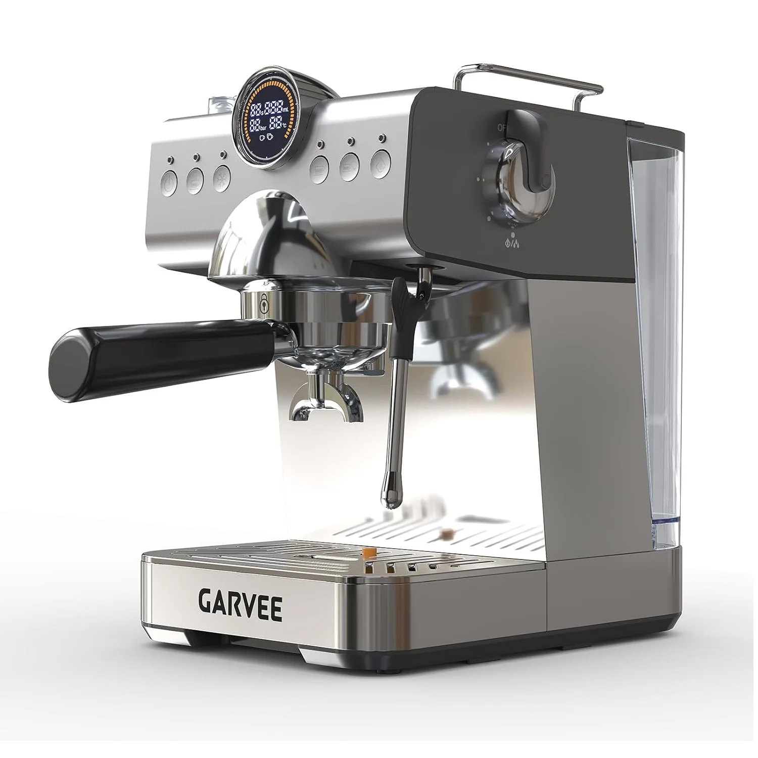 20 Bar Espressomaschine mit Milchaufschäumer, 1,5L Wassertank 1200W Kaffeemaschine mit Thermoblock, Espressomaschine für Zuhause und Küche Image