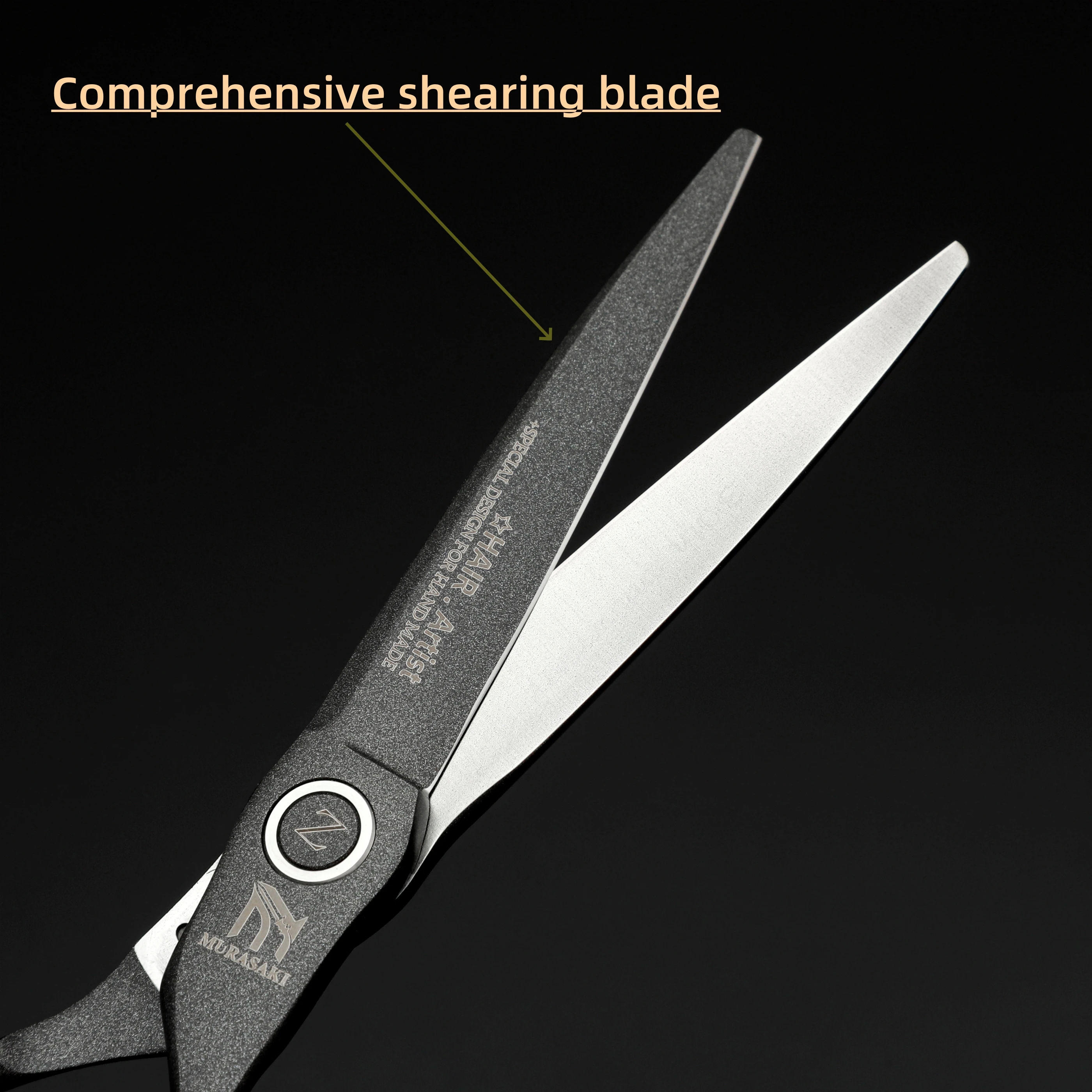 MURASAKI 6,2 Zoll professionelle Friseurschere, VG10 Friseurschere aus Kobaltstahl, superscharfe und langlebige Haarschneidewerkzeuge Image