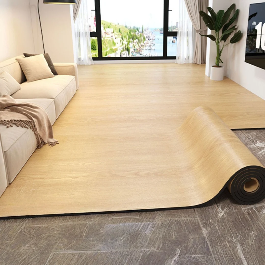 1 Rolle selbstklebender Bodenaufkleber, natürliche Holzmaserung, selbstklebend, Kratzschutz, geeignet für Bausätze