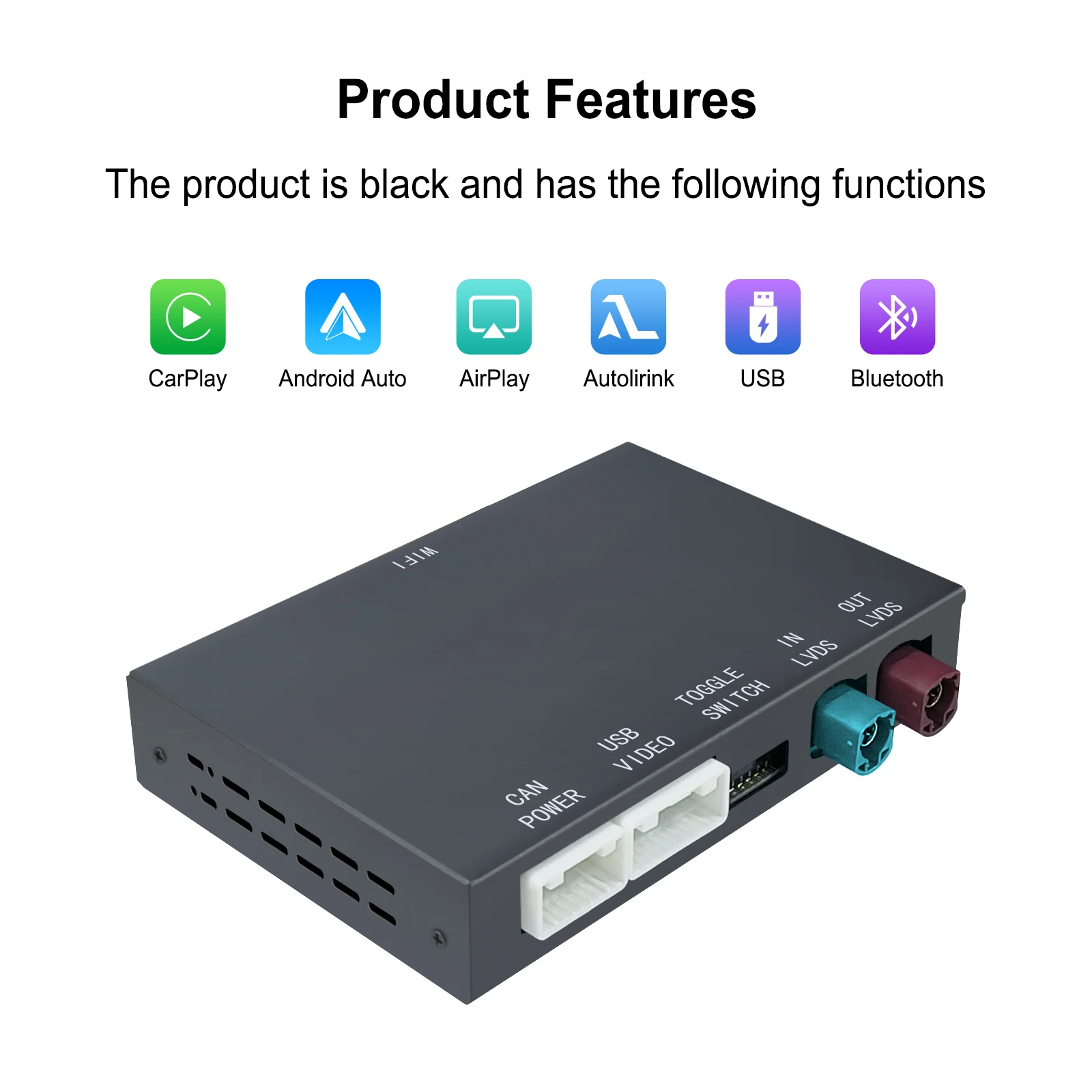 Ezonetronics Wireless CarPlay Android Auto Nachrüstsatz Decoderbox für BMW CIC 1 3 5 6 7 Serie X1 X3 X5 X6 Z4 Spiegellink Image