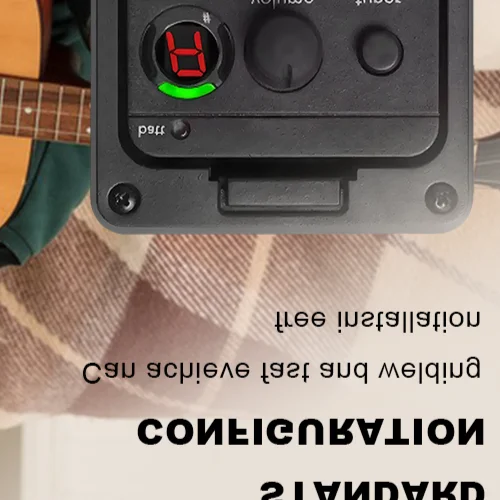 201 Klassische Akustikgitarre EQ-Tuner Piezo-Tonabnehmer Eingebaute Vorverstärker 4-Band-Equalizer Mic Blend Vorverstärker für Fishman Presys+ Image