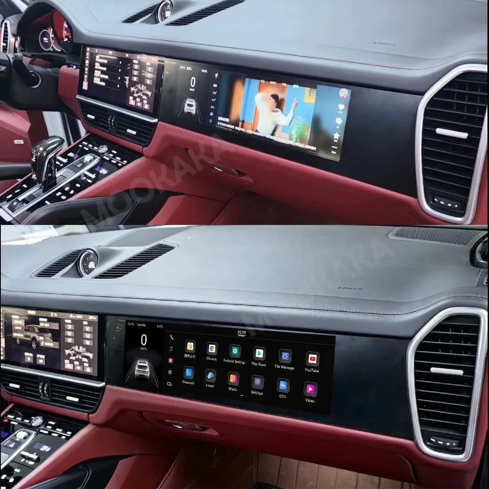 14 Zoll für Porsche Panamera 971 2018-2022 Frontpassagier-Bildschirm Auto-Multimedia-Player GPS-Navigation Auto-Headunit Radio Media Image