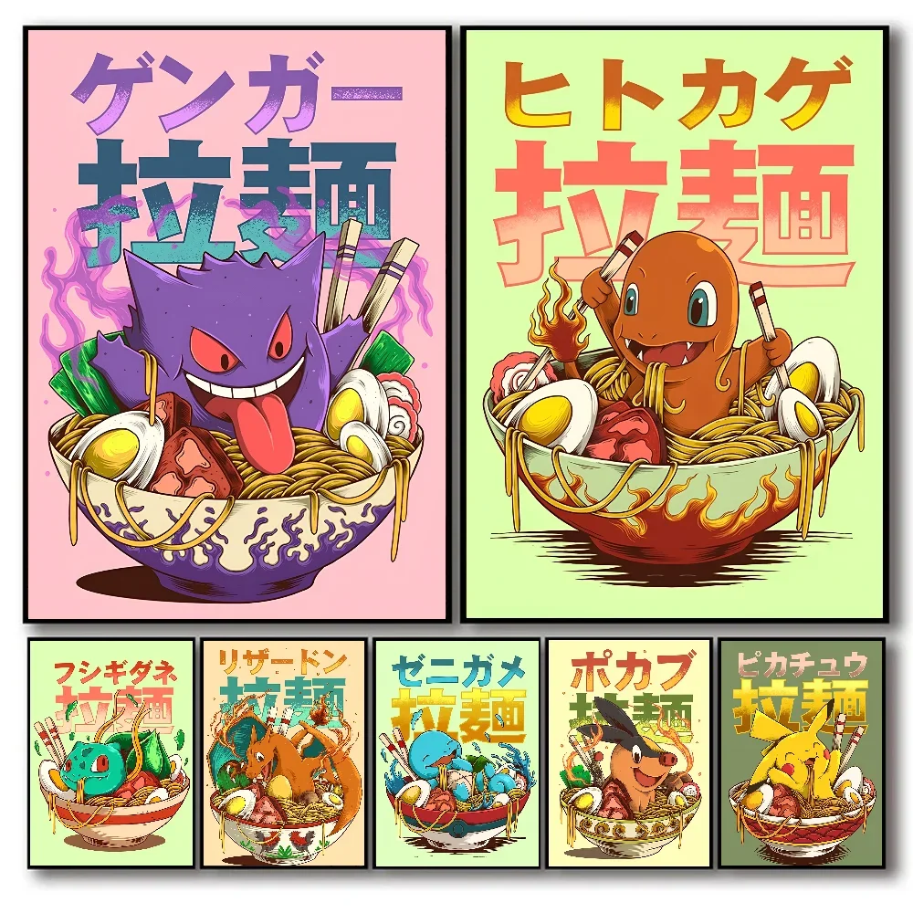 Japanische klassische Anime-Wandkunst, Poster, Cartoon-Figur, Raumdekoration, Leinwand, Malerei, Sammlung, Bild, Druck, Wandbild Image