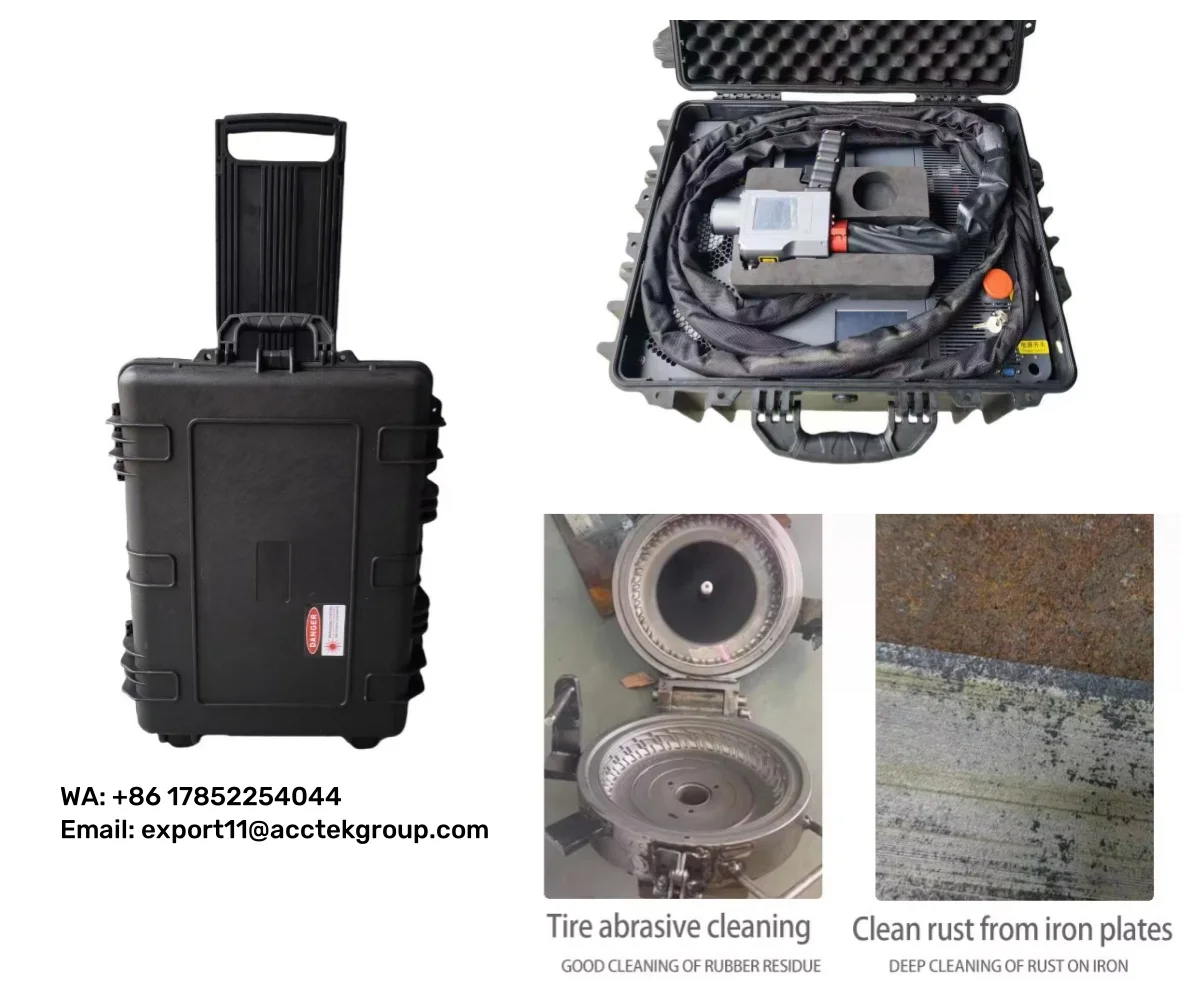 Puls-Laser-Reinigungsmaschine für Holz, Holz, 200 W, 300 W, 500 W, Mini-Laser-Reinigungsmaschine zur Entfernung von Metalloxid-Rost