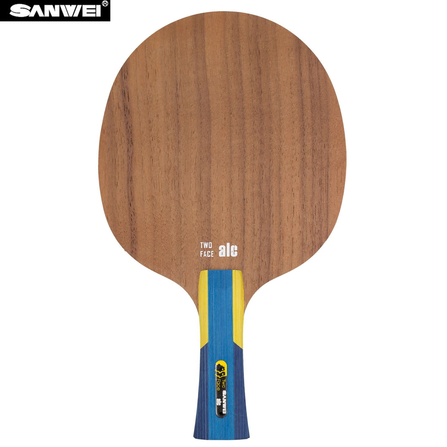 SANWEI Two Face ALC Table Asymmetric Dtructure Hinoki Table Tennis Blade Image