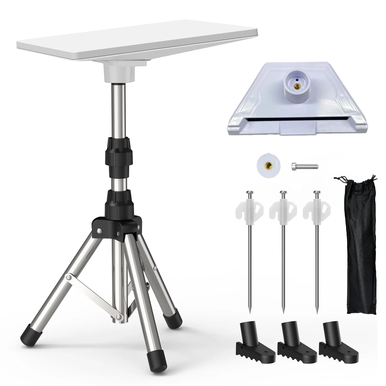 Für Starlink Mini Stativ Halterung Einstellbare Höhe Tilt Ethernet Satellite Stativ Halterung Ständer Halterung für Starlink Mini Kit Image