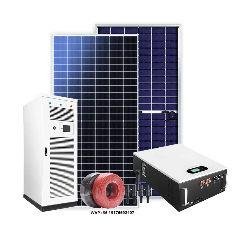 10kW Hybrid-Solaranlagen-Energiesystem 5kW 15kW 50kW 20kW 30kW Komplettes Solarstromsystem mit Speicher für Zuhause Image