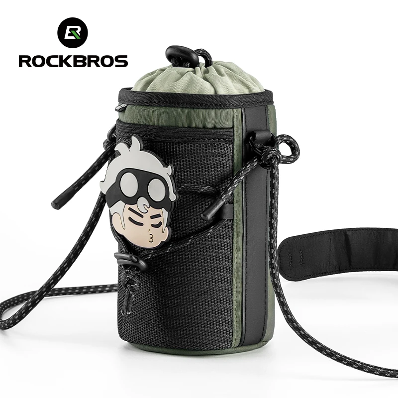 ROCKBROS Fahrradtasche 1L Tragbare Vordertasche Leichtgewichtige Lenkertasche Wasserflaschenträger Fahrradtasche mit Großer Kapazität Image