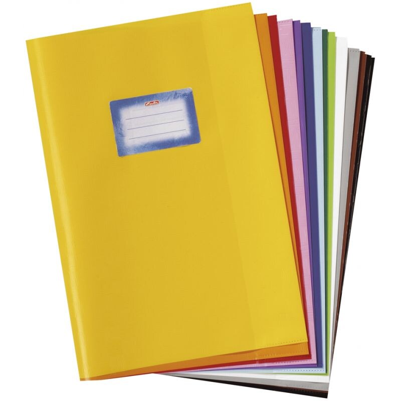 herlitz Heftschoner DIN A4, geprägt (Bast), PP, weiß Image