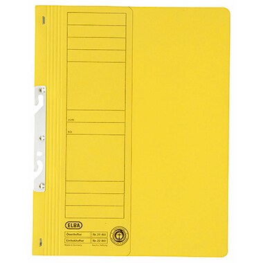 ELBA Einhakhefter 100551892 DIN A4 Vorderd. halb kfm. Heftung gelb Image