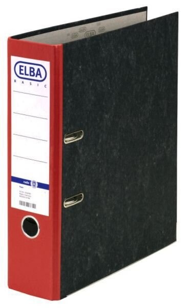 HAMELIN Ordner ELBA SMART A4 80 mm Wolkenmarmor rot Image