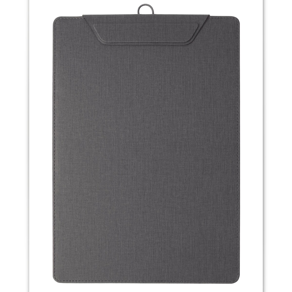 SIGEL KB110 Klemmbrett A4 anthrazit mit Aufstellfunktion, stabiles, stylisches Clipboard mit edler Leinenstruktur, leicht abwischbar, für Speisekarten Image