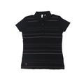Ashworth Ladies Striped Polo Shirt - Black Medium
