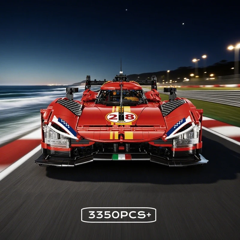3350PCS Stadt Racing Auto Modell Bausteine Spielzeug Sets 499P Sport Auto Desktop Ornamente Montage Ziegel Geburtstag Urlaub geschenke Image