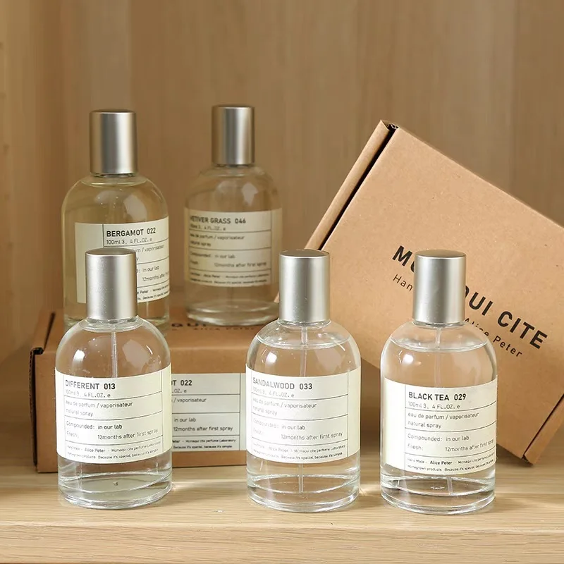 100ML Unisex Labor Parfüm Sandelholz Frischer Duft Eau De Toilette Klassische Frauen Mann Parfum Bergamotte Körperspray Köln