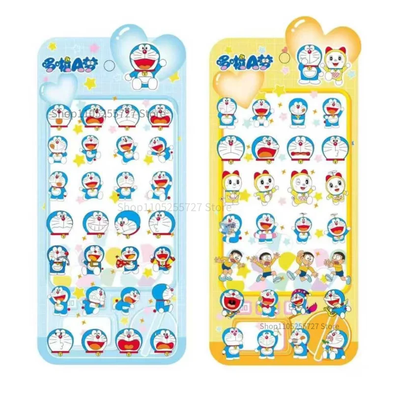 Doraemon 3D Flocked Decals – 2026 Trendige wasserfeste Aufkleber für Laptop, Skateboard, Handyhülle – Kawaii Anime-Geschenk für Kinder Image