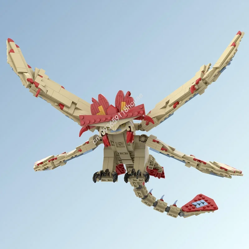 617-teiliges MOC Cloudjumper Minifiguren-Set: Ein Junge und sein Drachenbegleiter, Bausteine zum Selbstbauen, Kreatives Weihnachtsspielzeug-Geschenk Image