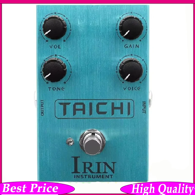 IRIN Gitarren-Effektpedal Taichi Gitarrenpedal Low-Gain-Overdrive Klassischer Verstärkersonderwirkung mit Voice-Knopf zur EQ-Frequenzsteuerung Image
