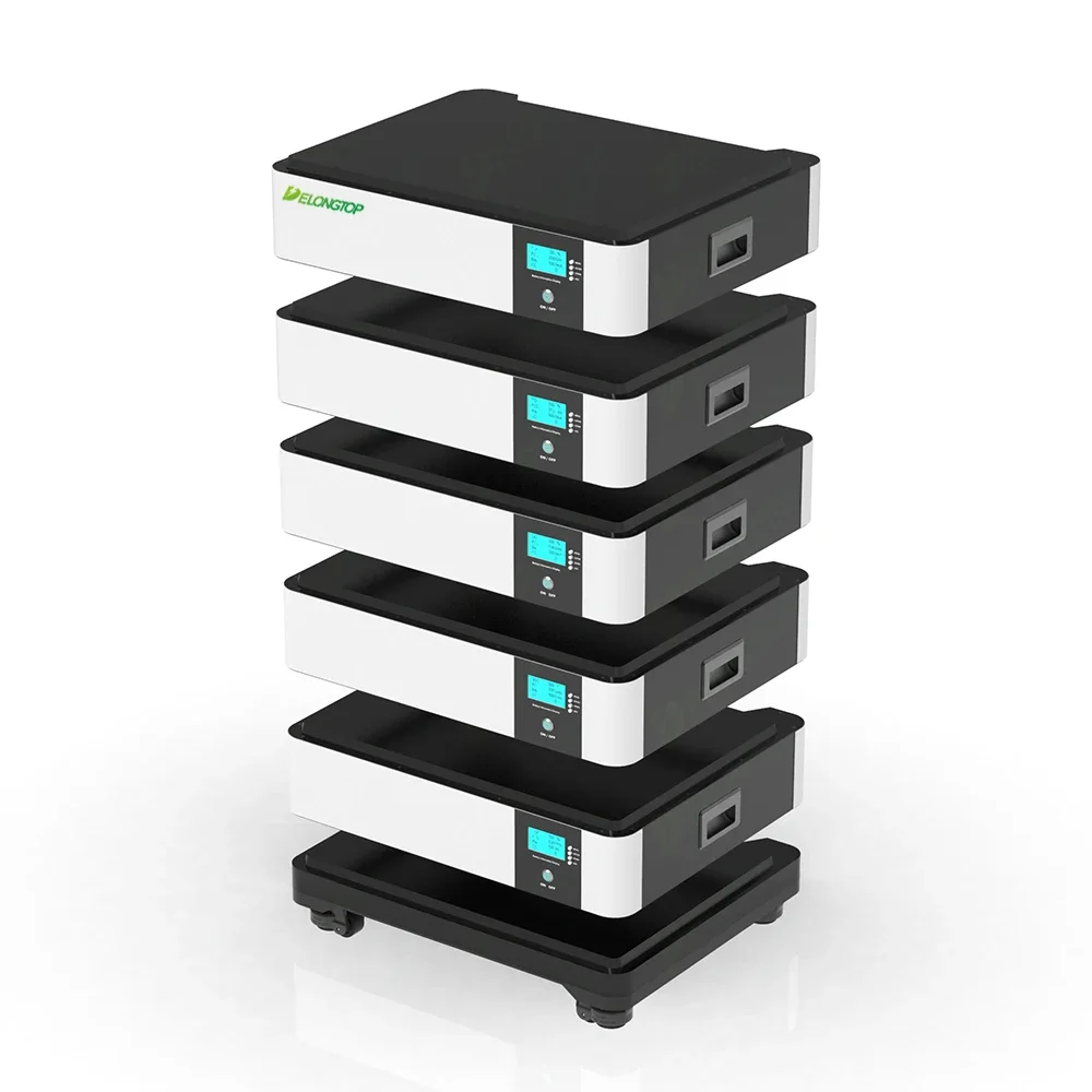 6000 Zyklen Stapelbare LiFePO4 Batterie 15S 48V 16S 51.2V 10KWH 48V 20KWH 48V 30KWH 40KWH 50KWH Solar-Heimenergiespeicher Lithium-Batterie Image