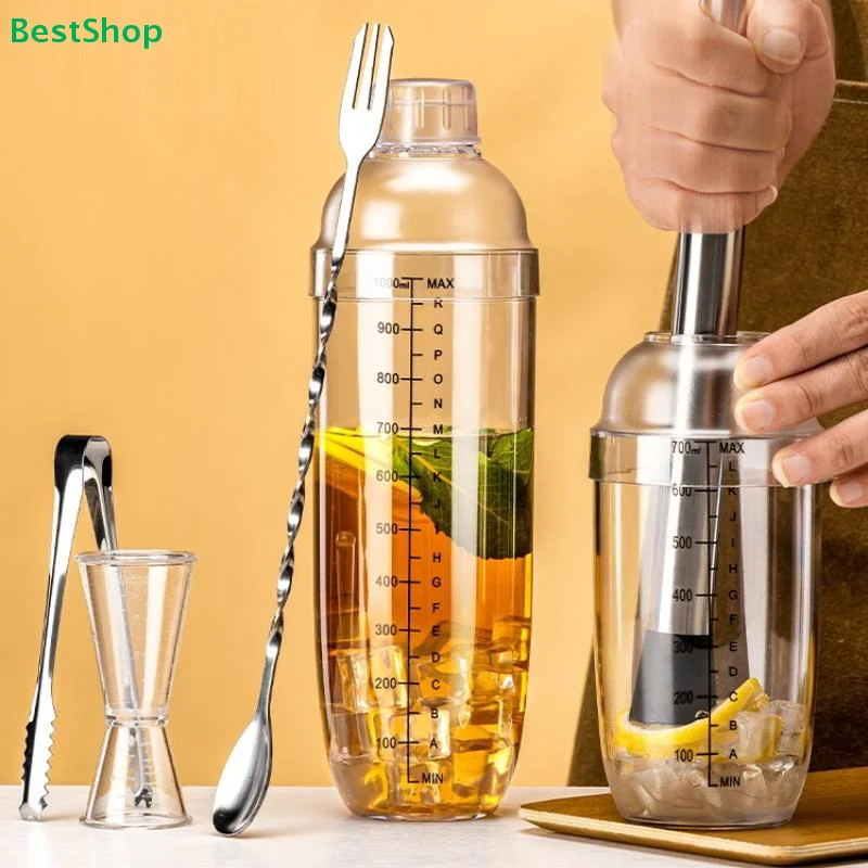  3/5/7-teiliges Cocktail-Shaker-Set, Cocktail-Shaker und Messbecher-Set, Handshaker-Werkzeuge für Barkeeper und Hausbar