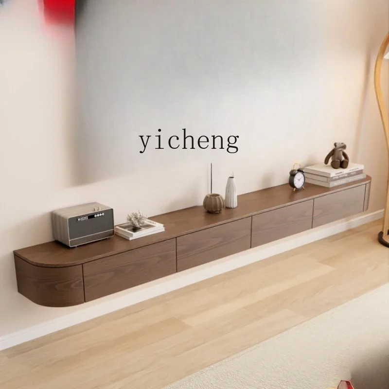 Zf Massivholz Rock Panel TV-Schrank Wohnzimmer Haushalt kleine Wohnung moderne einfache TV-Schrank