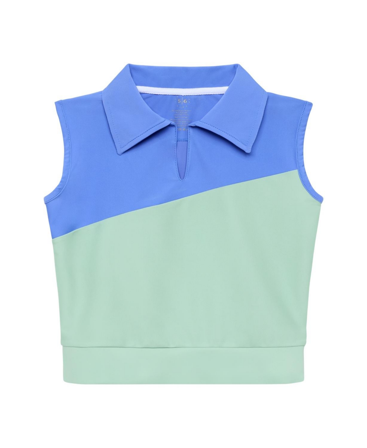 Courtside Kids Girls' Half Court Tank - Little Kid, Big Kid - Blue Green